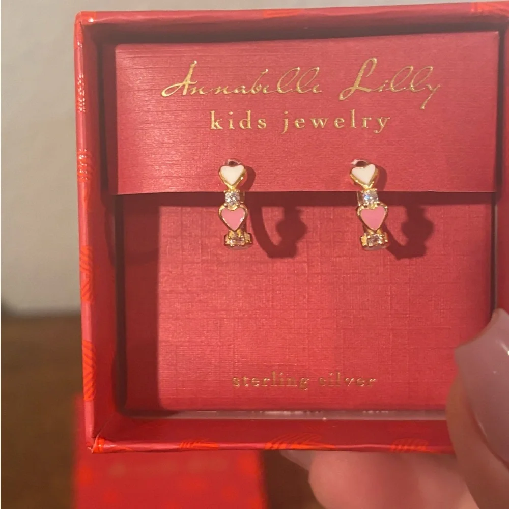 Annabelle Lilly Kids Sterling Silver Earrings - Picture 3 of 3